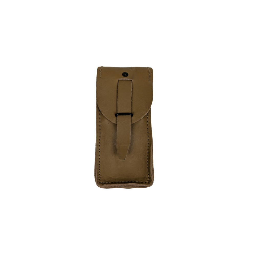 detail France Army Leather Magazine Pouch - used
