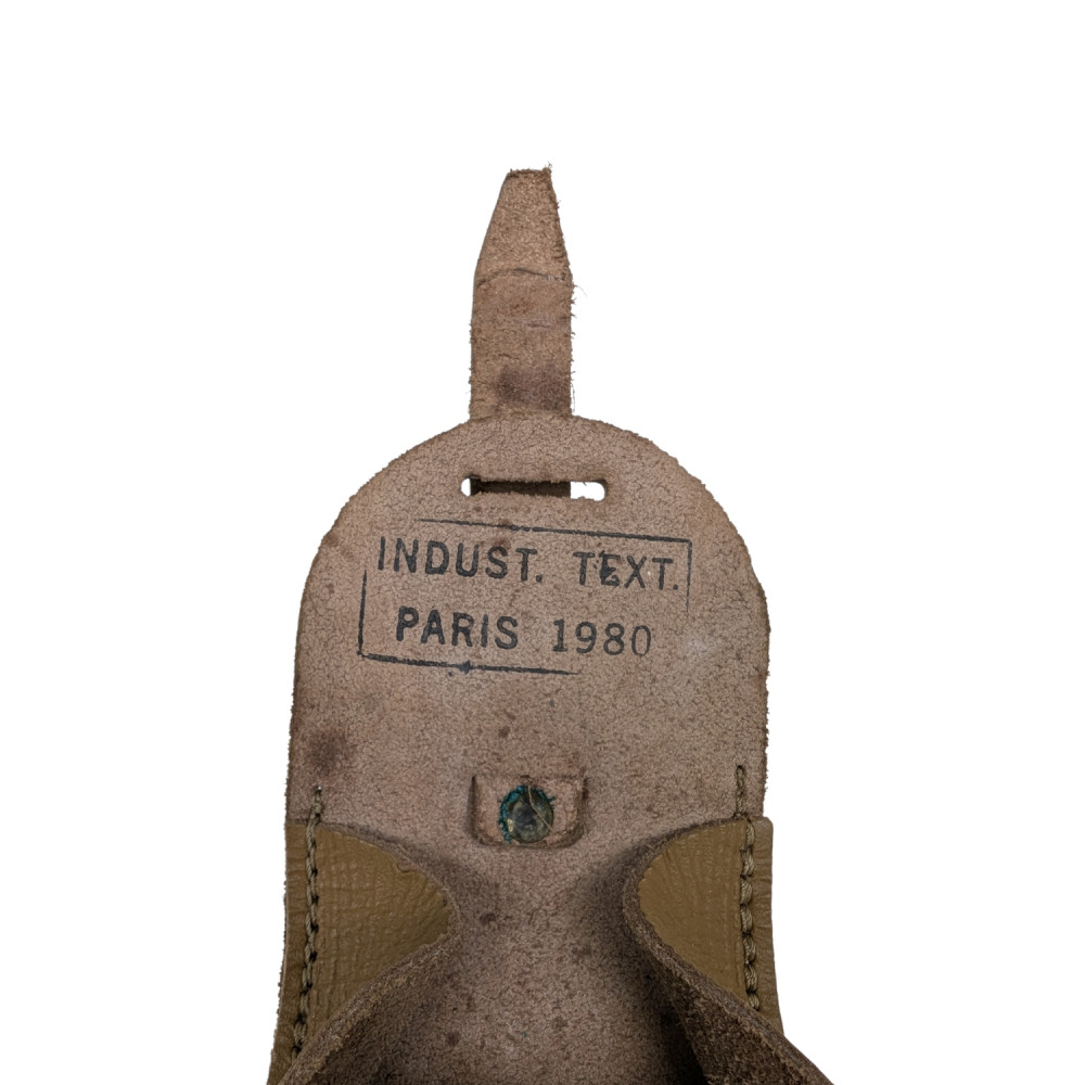 detail France Army Leather Magazine Pouch - used