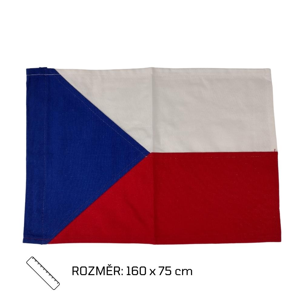 detail Czech Army Cotton Flag - 75 x 160 cm