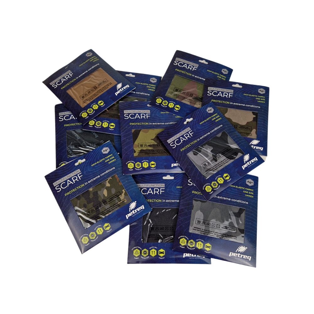 detail Petreq Multifunction Scarf Ag+ BW Flecktarn - new