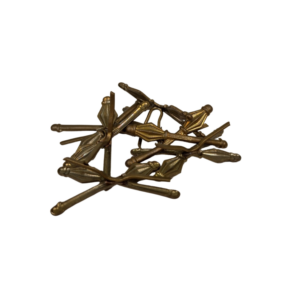 detail Czechoslovakian Army Badge Mace Bronze - 10pcs - unused