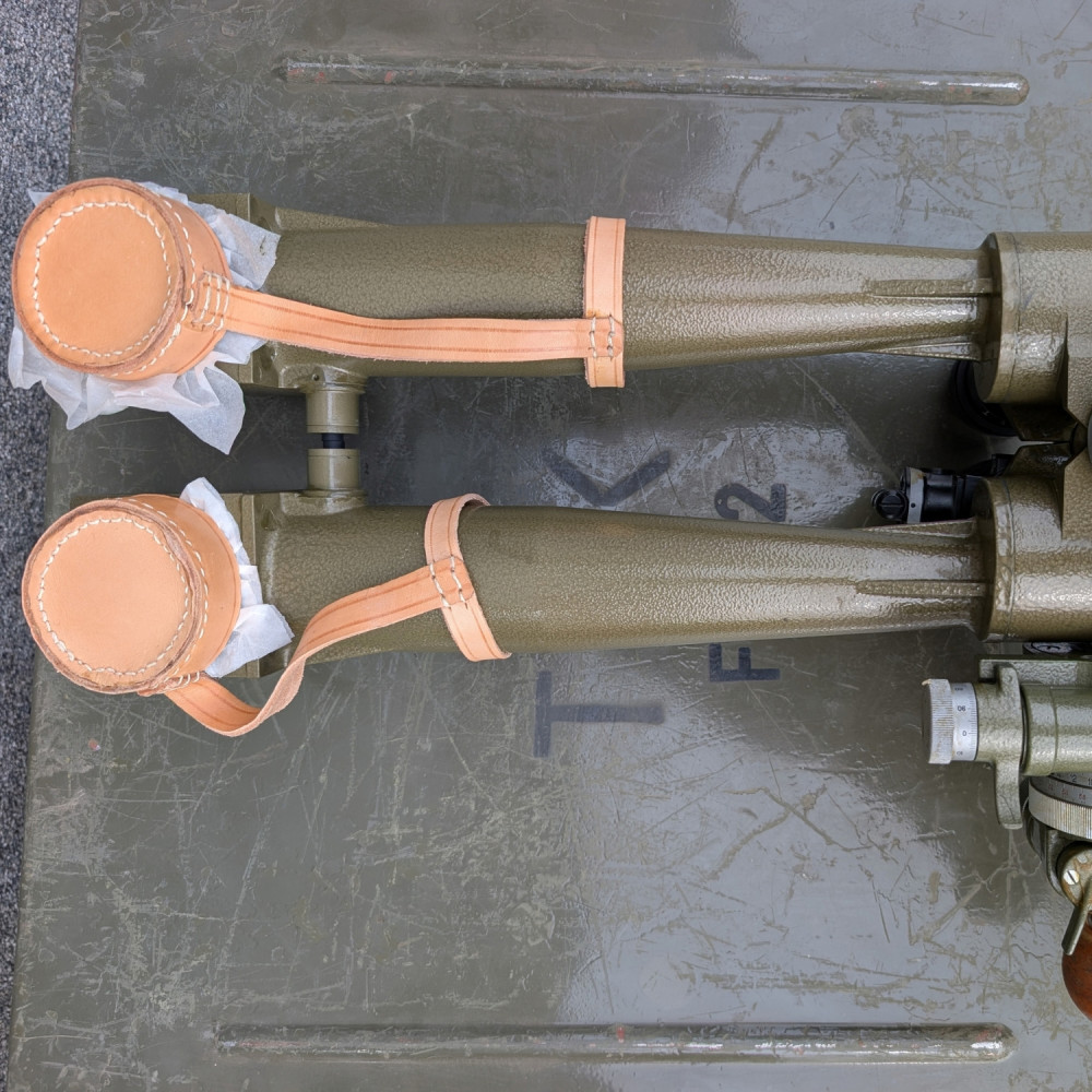 detail Czechoslovakian Army Military Artillery Stereoscopic Trench Periscope AST-B vz. 53 (10×45) with Tripod - unused