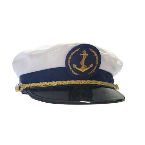 Navy cap - Captain's cap with patch - new