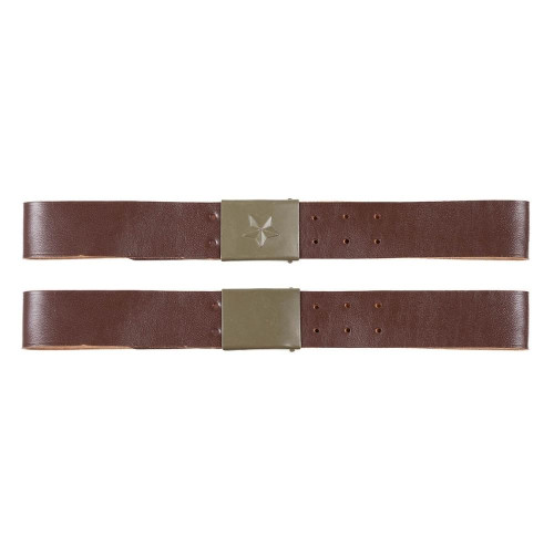 Czechoslovakian Army Leather Belt - unused
