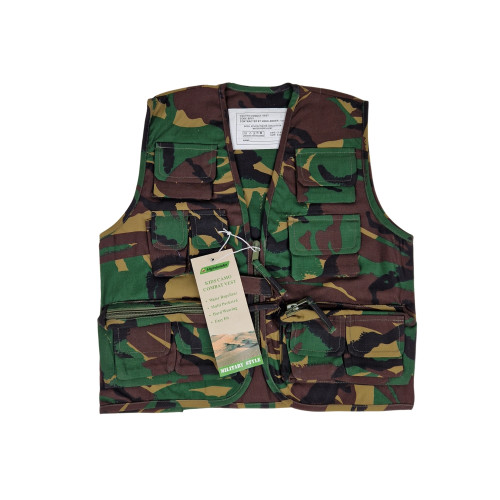 Kids Vest Highlander 3-4 years - GB DPM Woodland - new