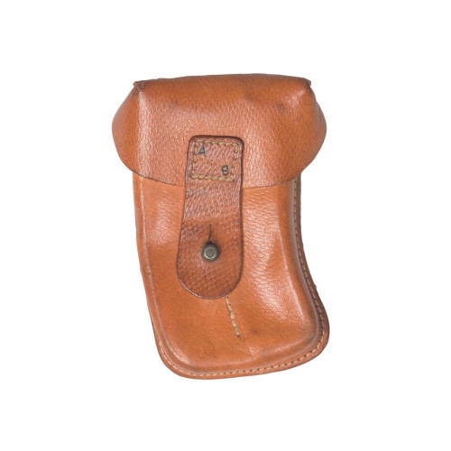 Czechoslovakian Army Leather Bag for 2 Magazines SA61