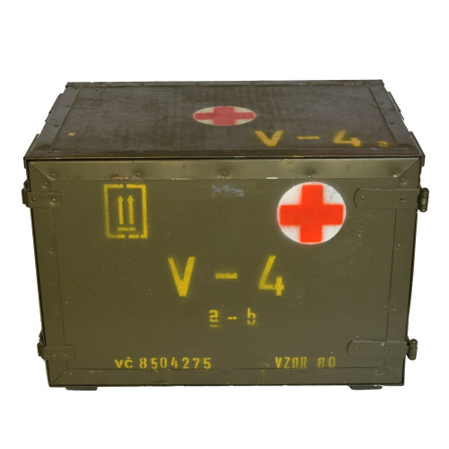 Medical Box CZECH ARMY - front opening - used