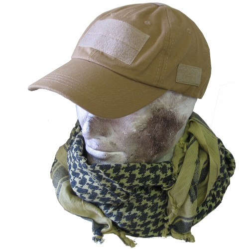 Baseball Cap with Velcro Panels - Coyote - new