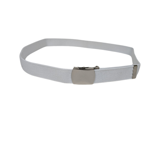 Trouser Belt IMP White with Silver Buckle - new