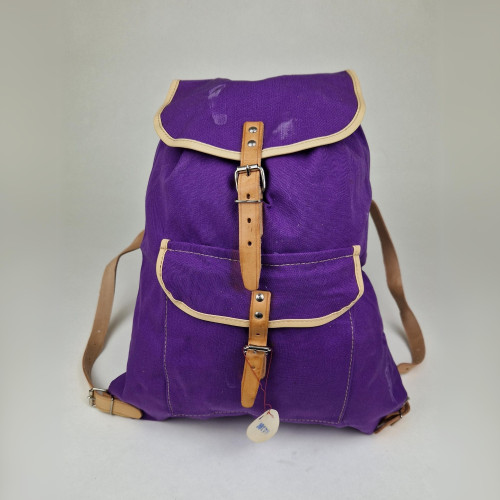 Czechoslovakian Tourist Backpack 1980 Retro - purple - unused