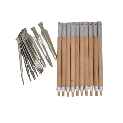 NVA shelter kit - pegs and bars -without cover -  unused