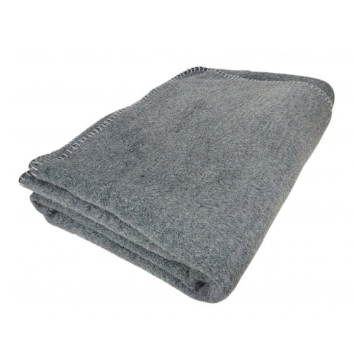 Blanket Bulgaria thick 50% recycled - grey - unused