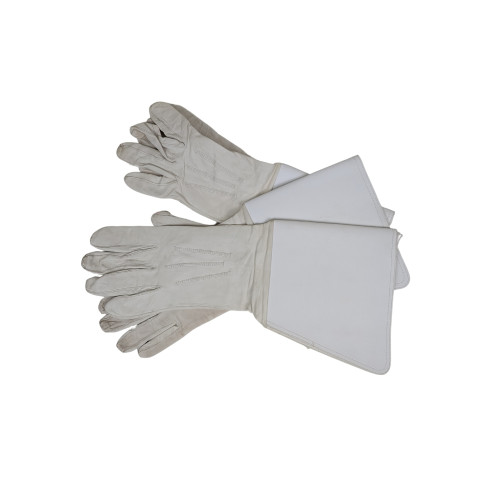 Czechoslovakian White Leather Gloves - used