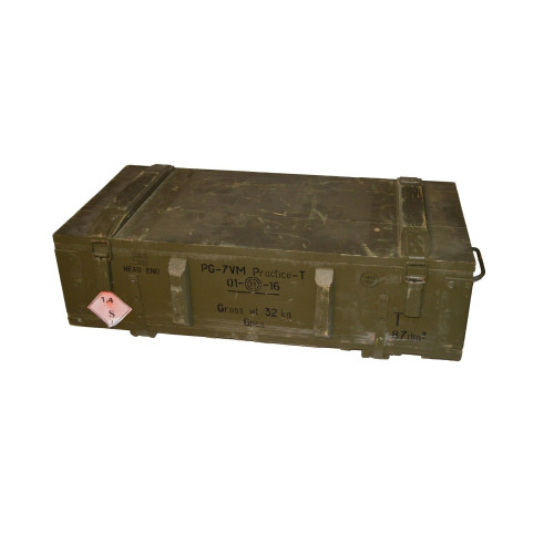 Ammunition wooden box type PG-7V - used
