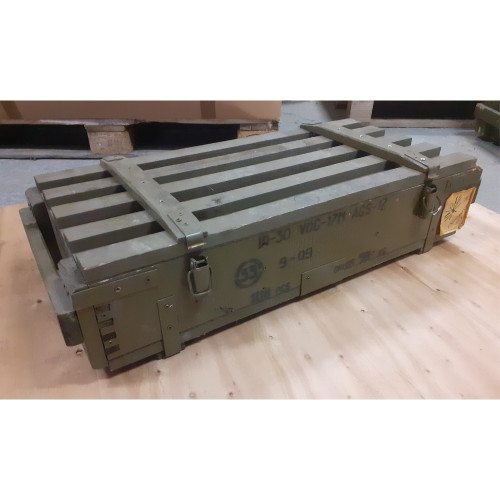 Ammunition wooden box type VOG 17M - used
