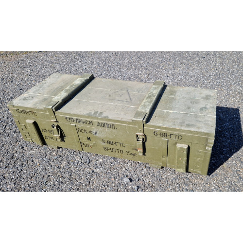 Ammunition wooden box type OF 120 M  - used