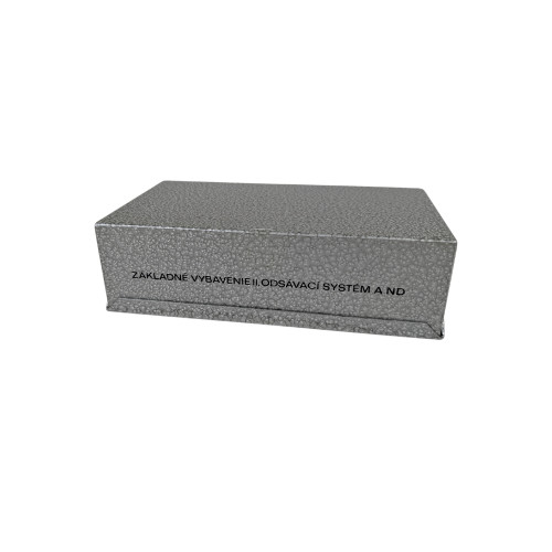 Czech Medical Aluminum Box  Small Hammered print- used