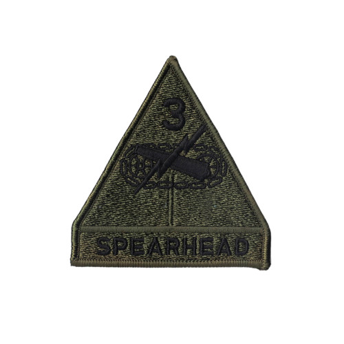 Patch U.S.Army 3rd Armored Division - oliv - unused