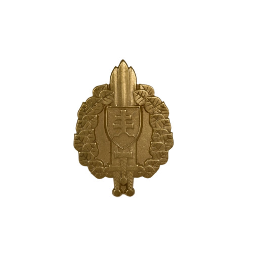 Slovakian Army Badge  Large - Brass - unused