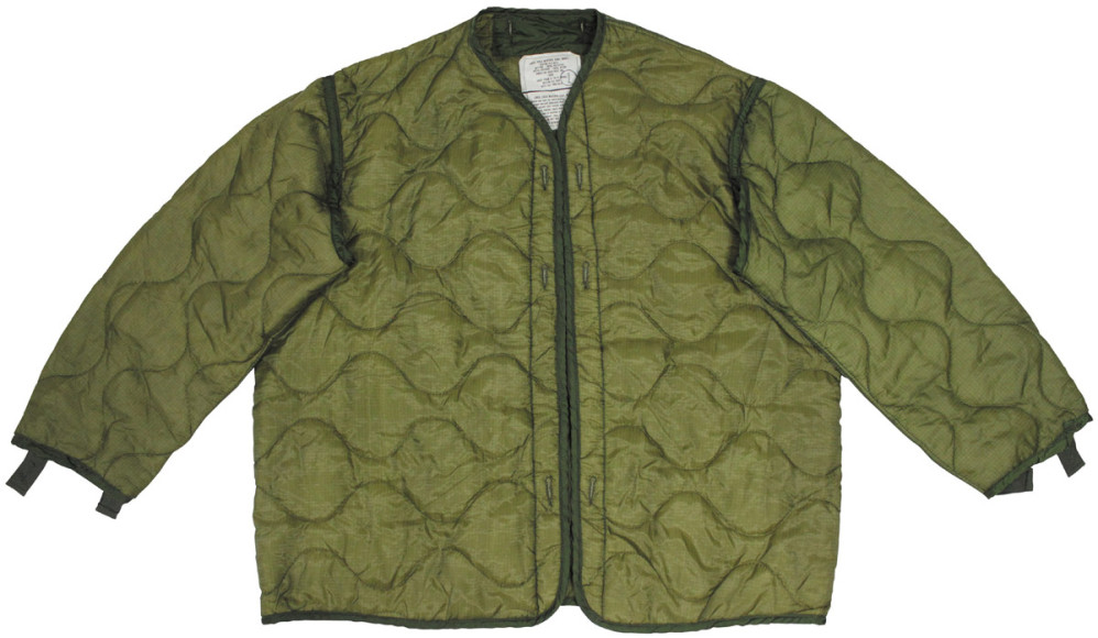 detail US Army Winter Liner for Jacket M65 - oliv
